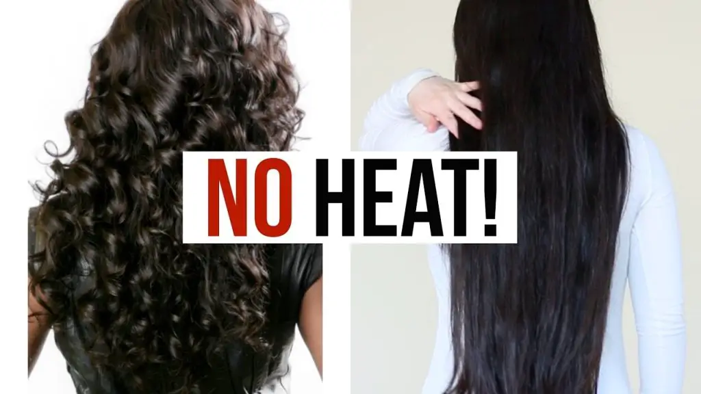 how to make your hair straight without heat