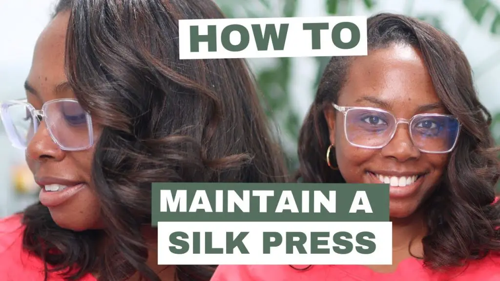 how to maintain a silk press